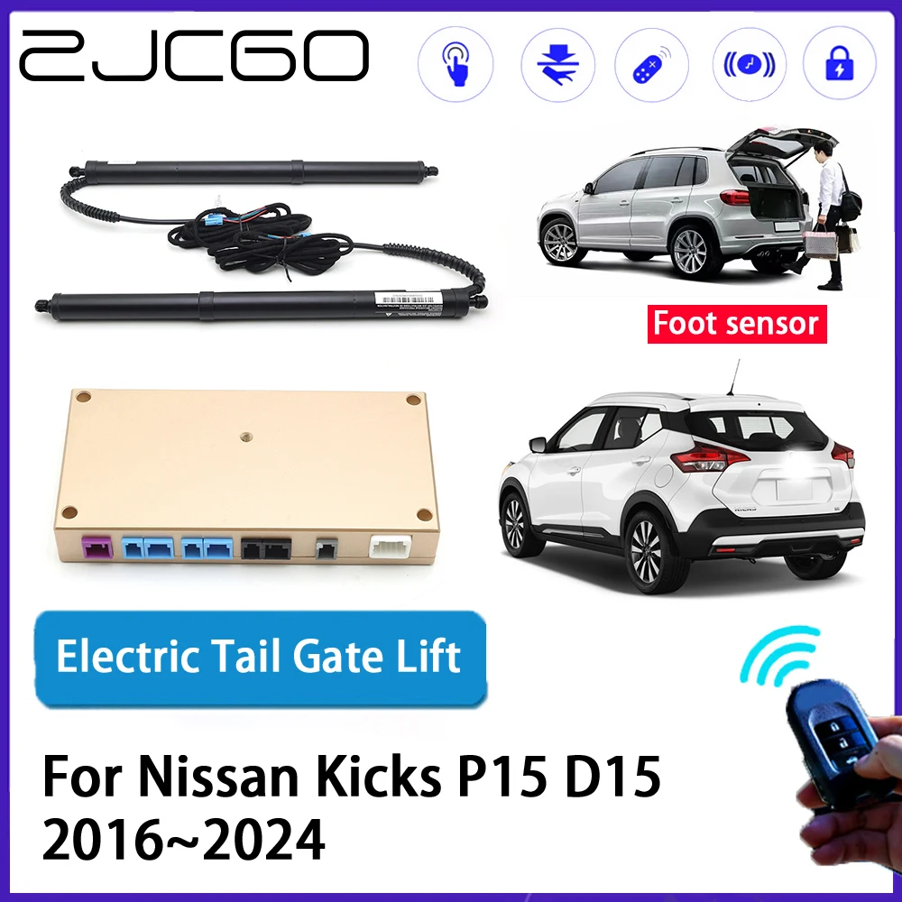 

ZJCGO Car Auto Trunk intelligent Electric Tail Gate Lift Automatic Tailgate Opener for Nissan Kicks P15 D15 2016~2024