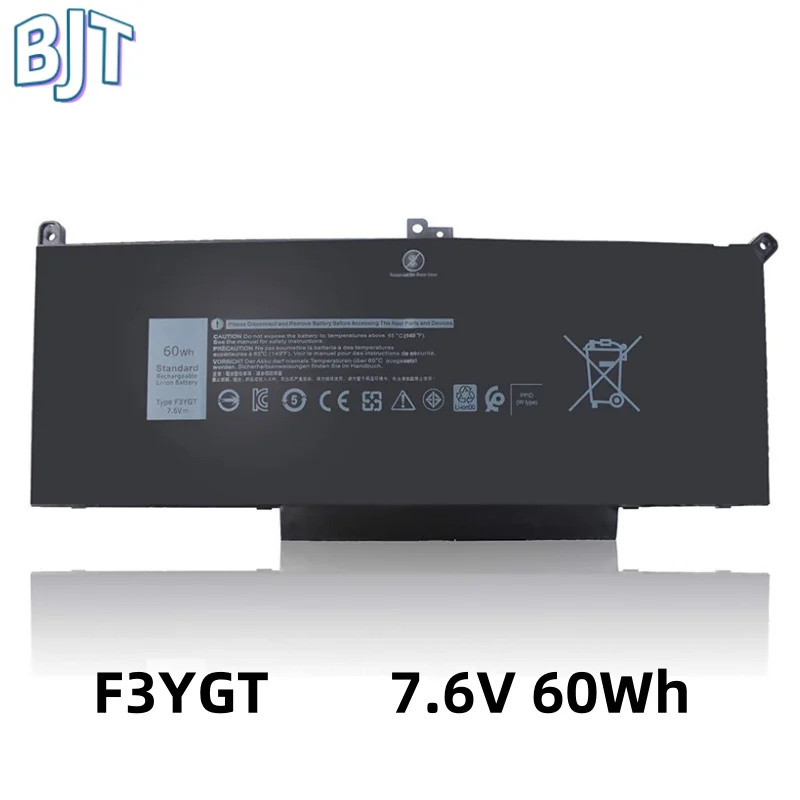 

7.6V 60Wh F3YGT Laptop Battery For Dell Latitude 7480 7390 7280 7290 7380 7490 E7280 E7480 E7490 P73G P73G002 DM6WC KG7VF 2X39G