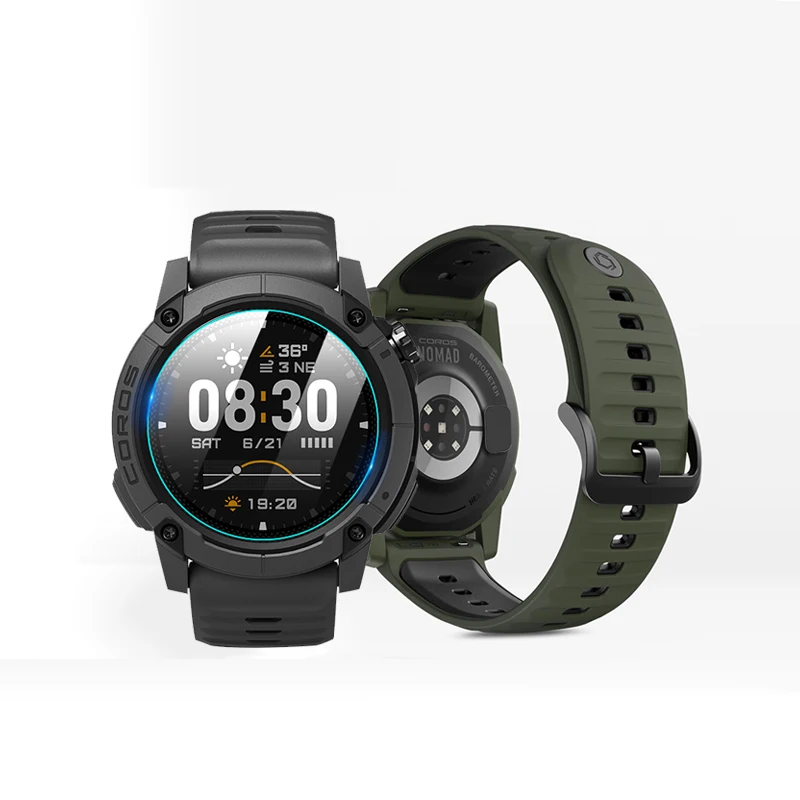 Smartwatch الصلب الزجاج طبقة رقيقة واقية الحرس ل Coros NOMAD ساعة ذكية حامي الشاشة غطاء حماية الملحقات