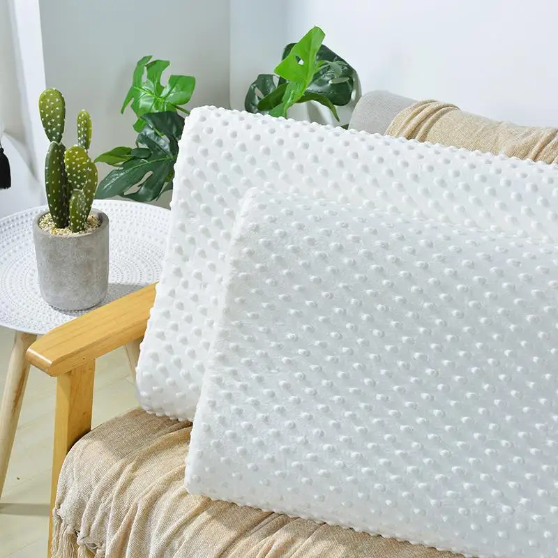 New White Massage Memory Foam Pillows Non Collapse Comfort Slow Rebound Neck Pillow Ergonomic Pillowcore for Cervical Support