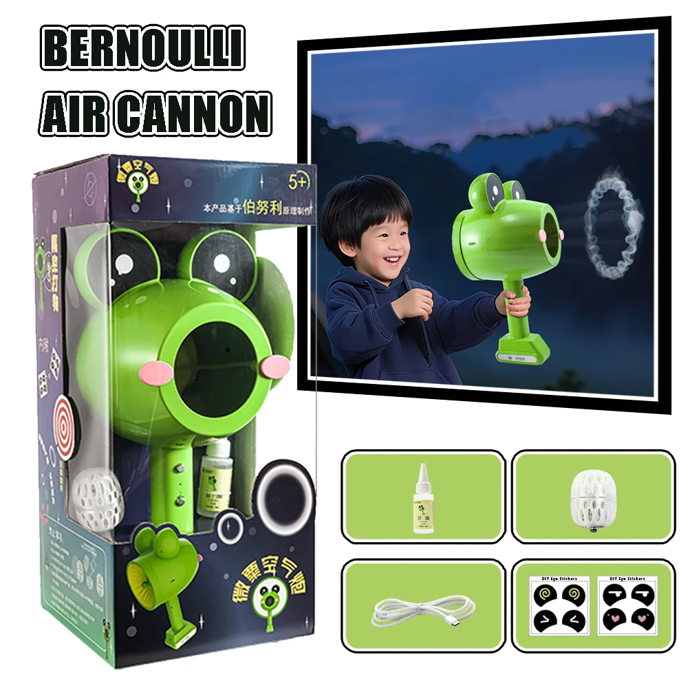 

Bernoulli's Principle Air Cannon Toy for Kids Christmas Gift Tricky Funny Technology Creative Vent Toy Learning Through Play