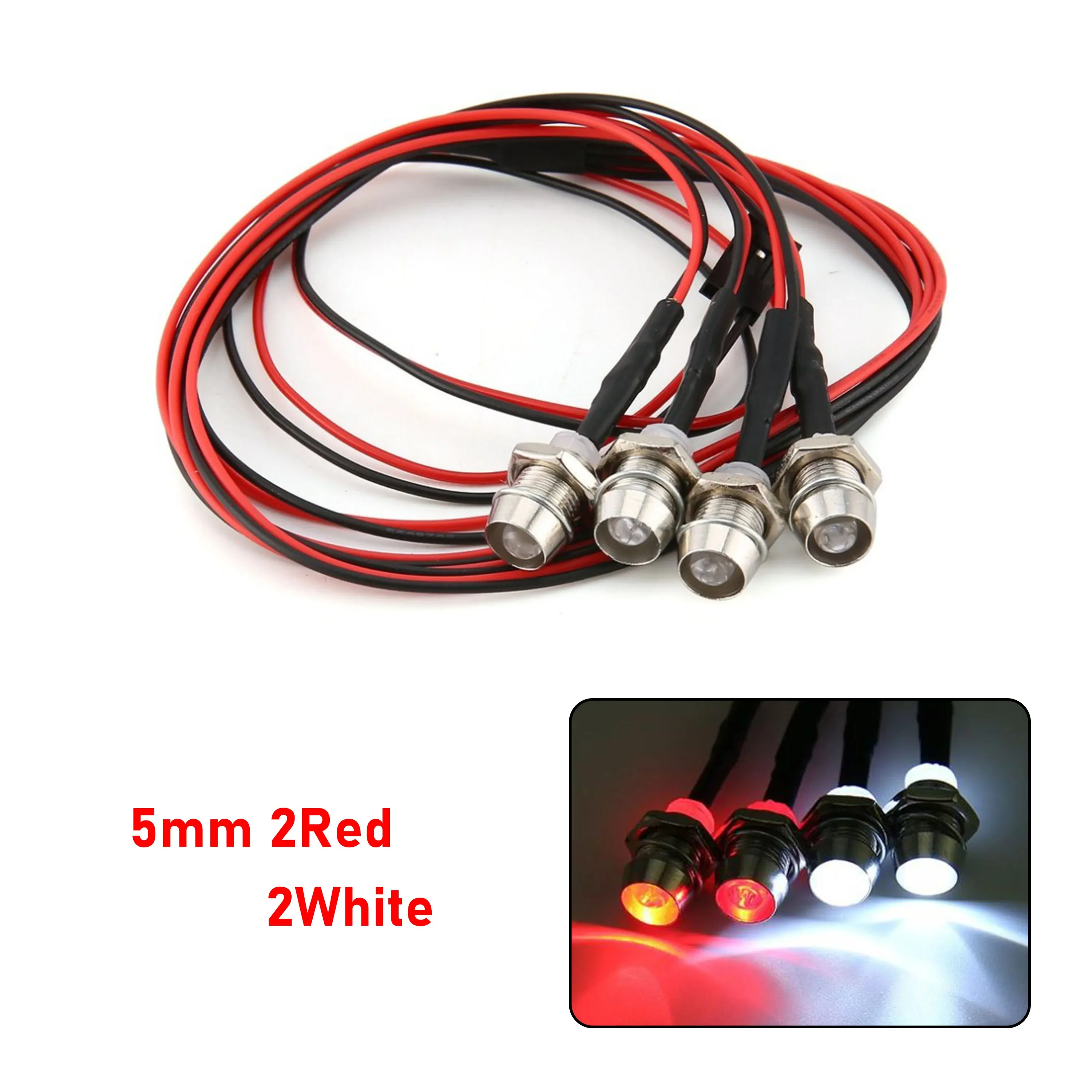 RC LED Licht Kit Scheinwerfer für 1/10 1/8 1/12 RC Auto Lkw Crawler Drift Auto Scheinwerfer Rücklicht TRAXXAS HSP HPI MN99 MN90 Wltoys