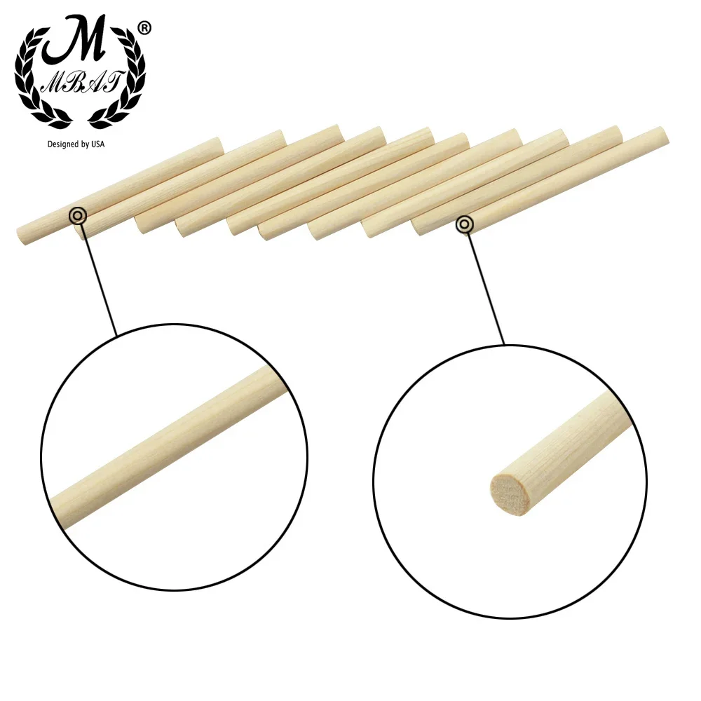 M MBAT 10Pcs Violin Column Spruce Sound-Post Sound Post for 4/4 3/4 Violin Acoustic Violin Stringed Instrument Parts Accessories