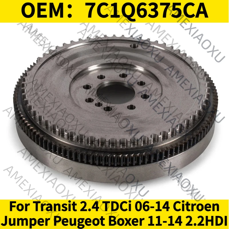 Solid Flywheel 6 Speed For Transit 2.4 TDCi 06-14 Citroen Jumper Peugeot Boxer 11-14 2.2HDI 7C1Q6375CA 1494005 9676226880