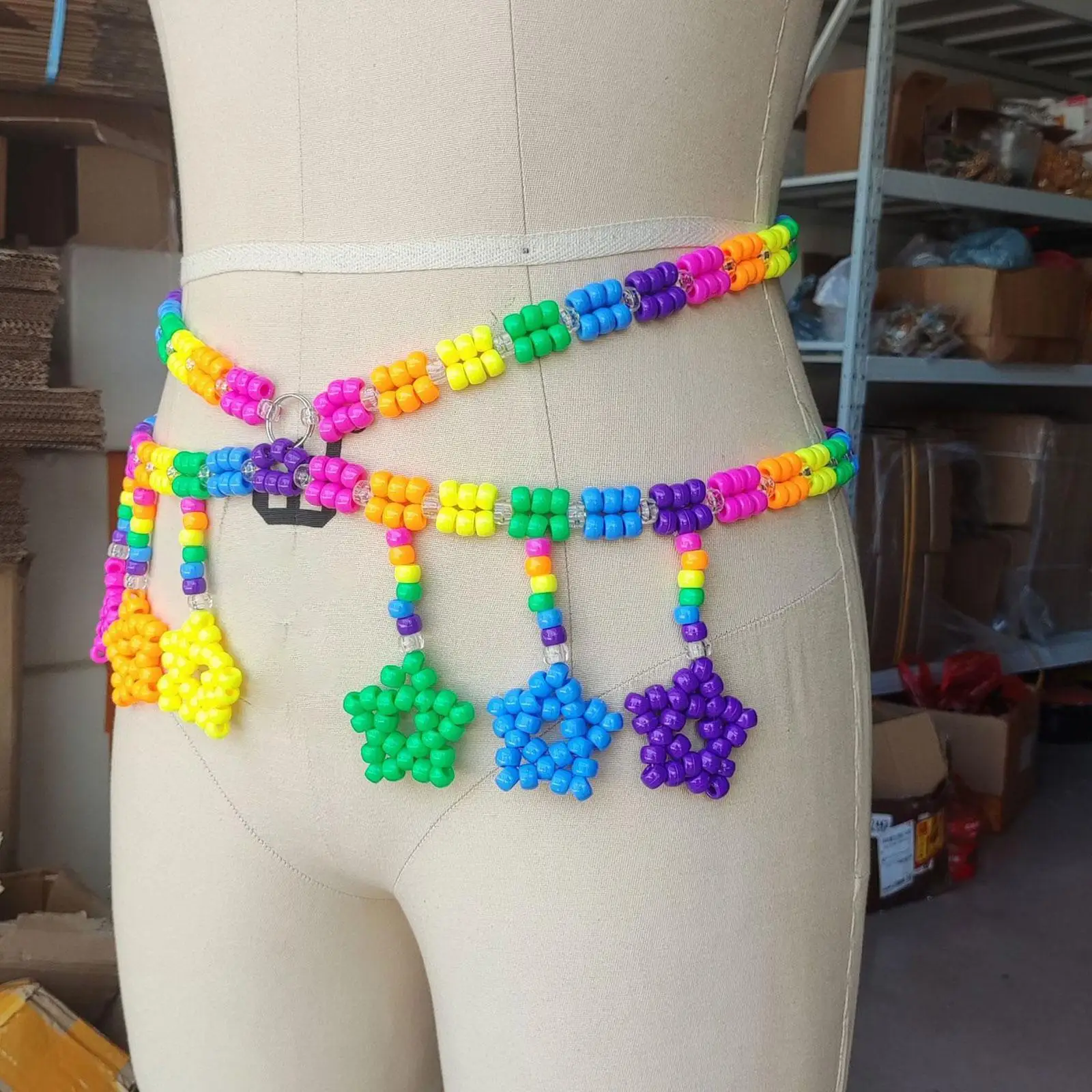 

Waist Beads Colorful Waist Chain Coloful Body Accessory Jewelry Summer Beach Beads Multi Layer Beaded Boho Body Chain for Women