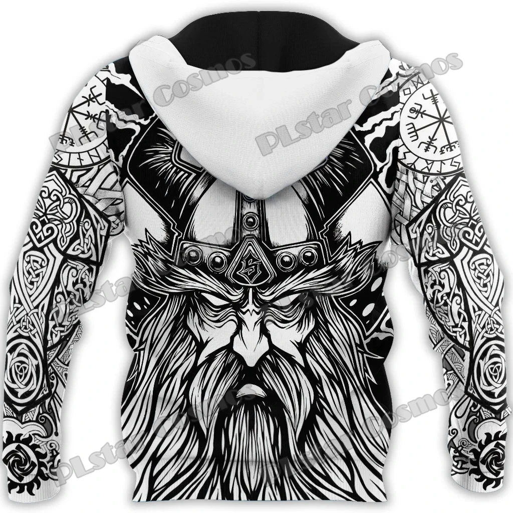 Norse Mythology Fenrir Wolf Tattoo 3D Printed Fashion Men\'s Zipper Hoodie Autumn Streetwear Unisex Casual Zip Up Hoodies HW63