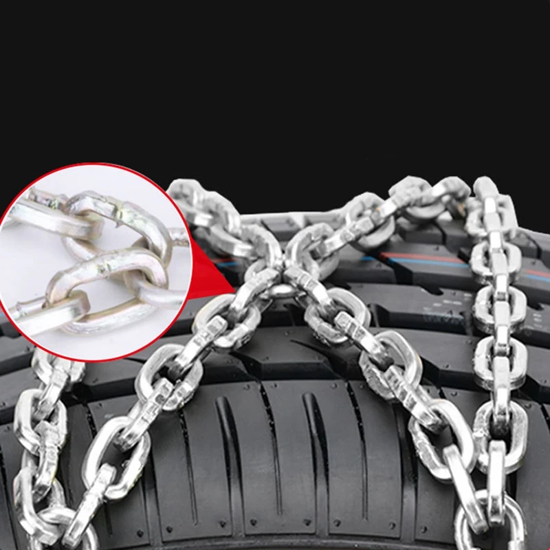 Universal Steel Truck Car Wheels Tyre Tire Snow Ice Chains Belt Winter Anti-Skid Vehicles SUV Wheel Chain Mud Road Safe Safety