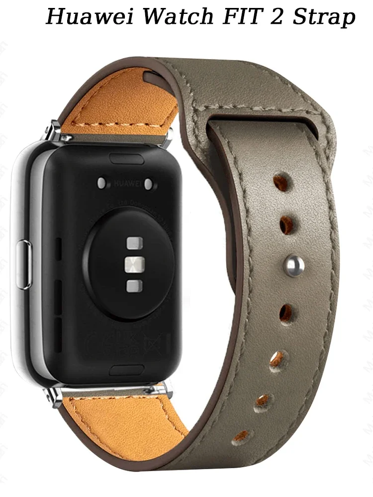 الأشرطة لساعة Huawei Watch Fit 2 Smartwatch الفرقة استبدال الرياضة معصمه الرجعية حلقة سوار Fit2 الجلود حزام الساعات الملحقات #4