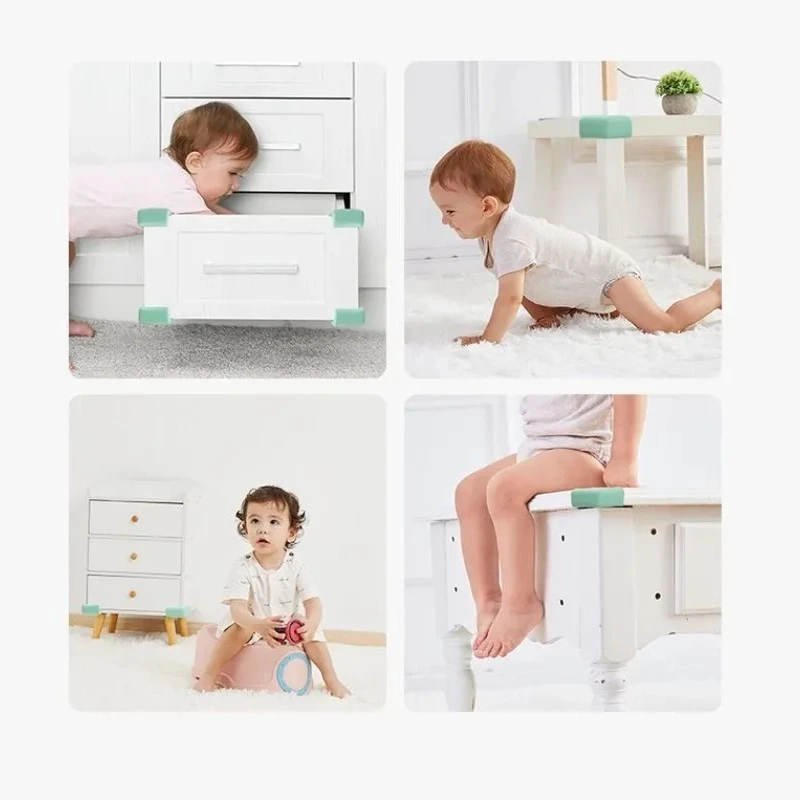 YUANJ 10 шт., детские угловые защитные уголки для дома с мягкими краями, защита для малышей, защита для дома, защита для стола, разноцветные