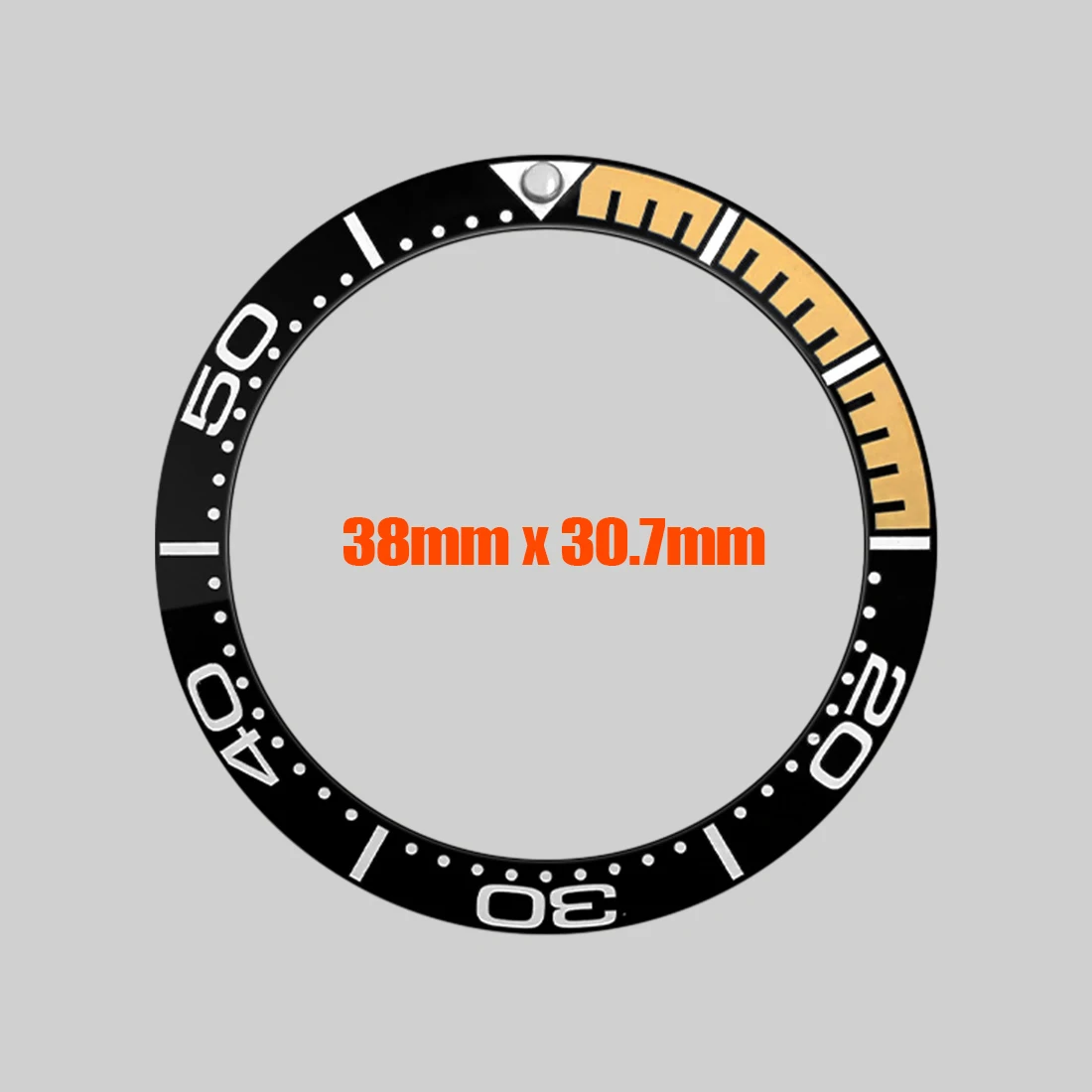 38mm SKX Curved Ceramic Bezel Insert Fit for Sub SKX007 SRPD Seamaster 300 Watch Case Curved Bezel Ring Spare Parts For Watches