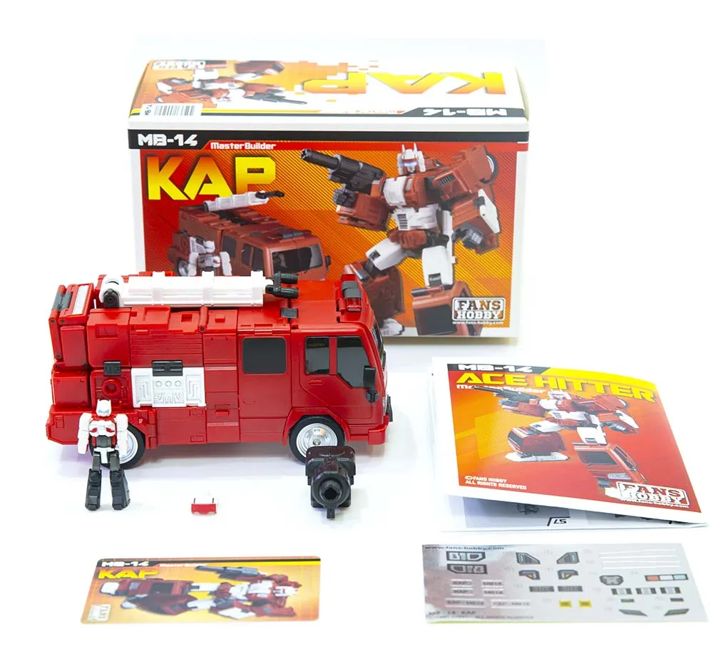In-voorraad MB-14 MB14 Kap G1 FH Flame Destroyer Tweede Editie Action Figure Verjaardagscadeau Collectible Toy