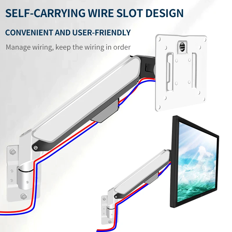 

HILLPORT 10 "-32" монитор Стандартный экран Алюминиевый Газовый пружинный воздушный компрессор Шарнирный Рычаг Soporte TV Stand PC Bracket W31