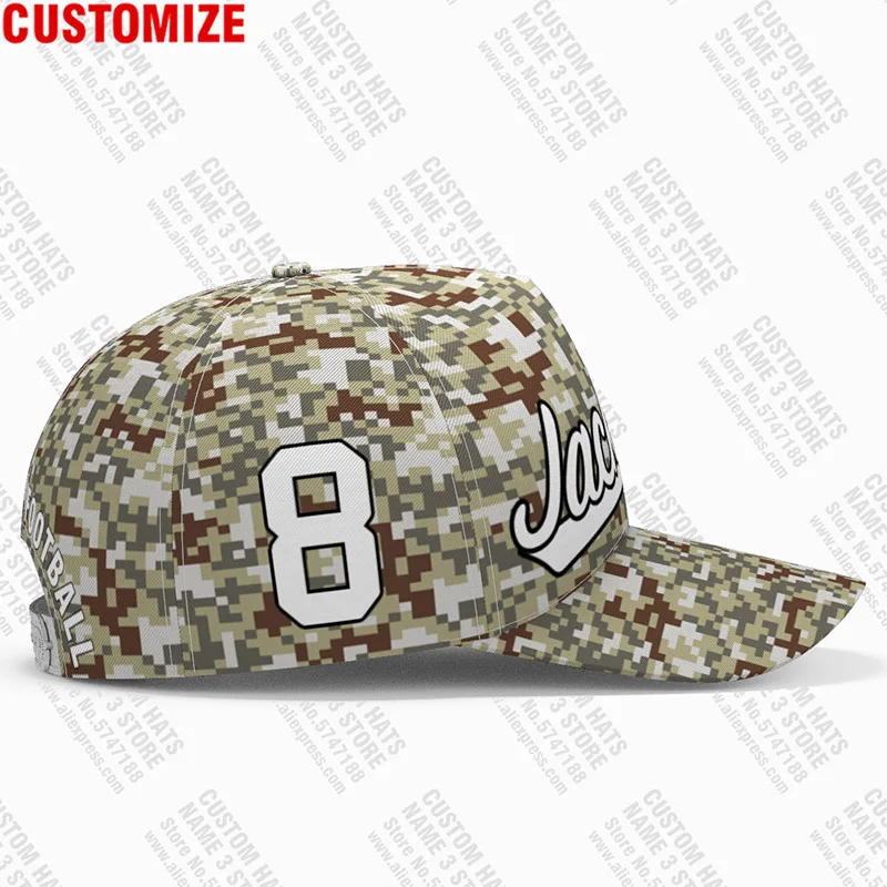 American Baseball Caps Camo Free Custom Name Number Team Football Jackson Usa Hats Travel Lamar Us Game 8 United States Headgear image 3