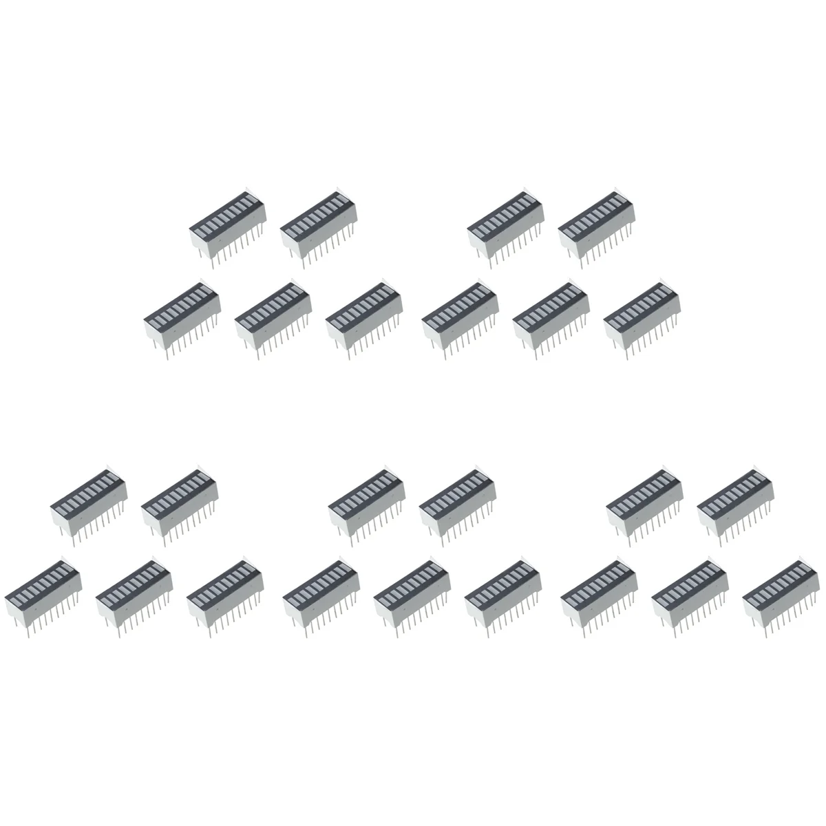 A44Z-25-Piece 10-Segment Bar Graph Shows Red Digital LED Light Bar