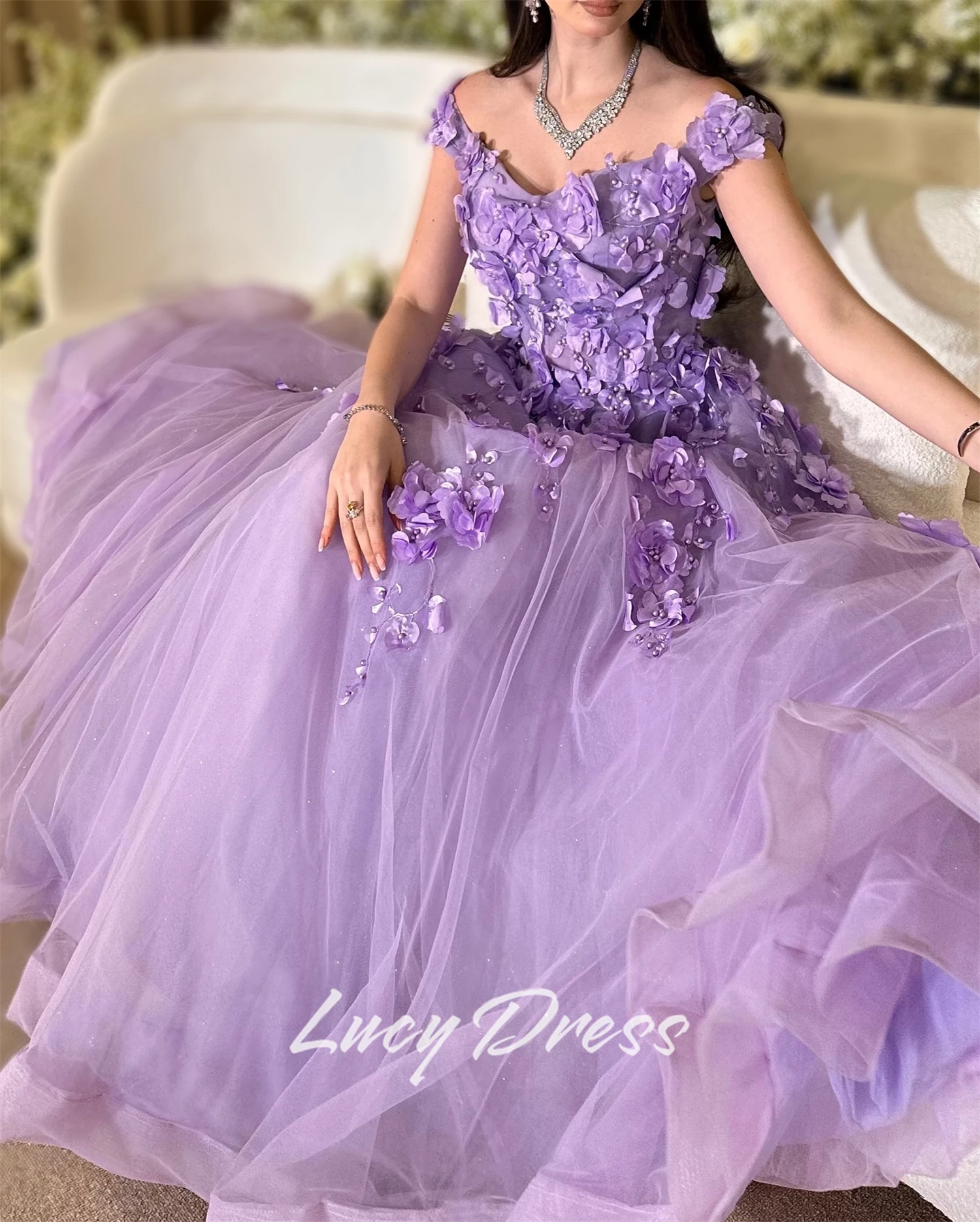 Lucy Abito da ballo personalizzato Abiti da sera da donna per occasioni speciali Happy Sharon Dress 2025 Abiti da festa di nozze Promdress