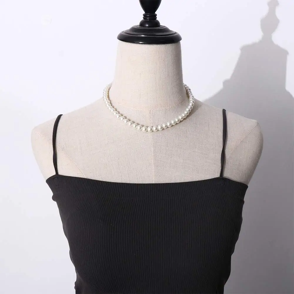 42/150/180cm White Imitation Pearl Long Beaded Necklace For Women Elegant Sweater Clavicle Chain Choker Party Jewelry Gift