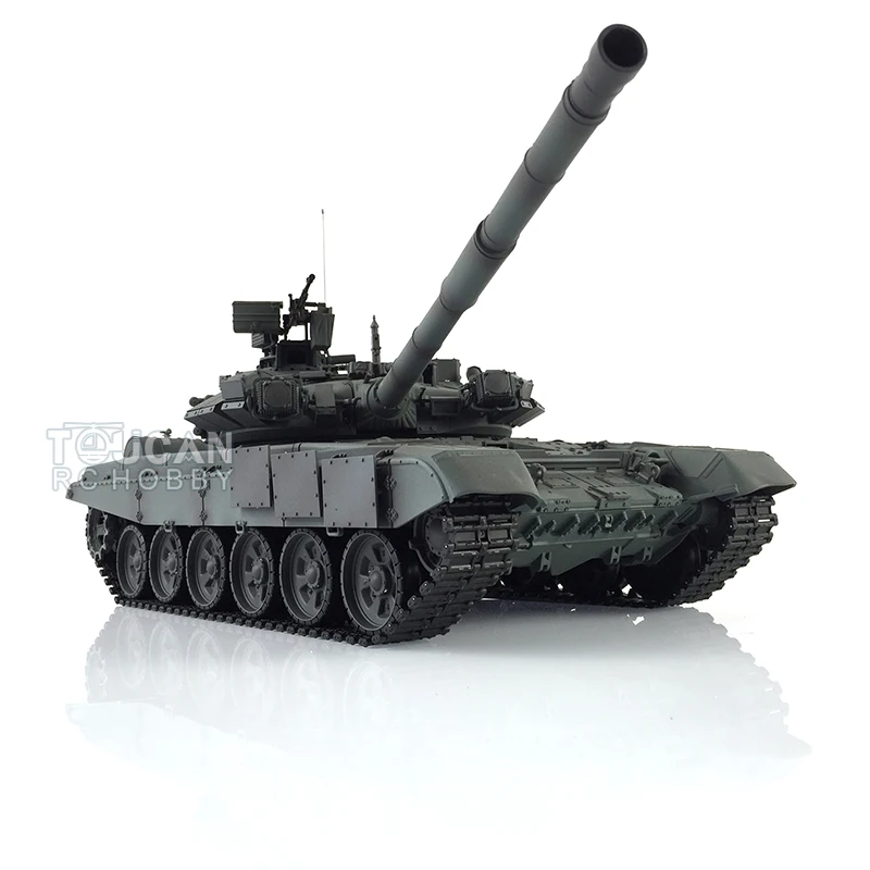 1/16 Scale HENG LONG RC Battle Tank Model Green Russia T90 RTR 7.0 Upgraded 3938 W/ 360° Turret Remote Control Toys TH17879