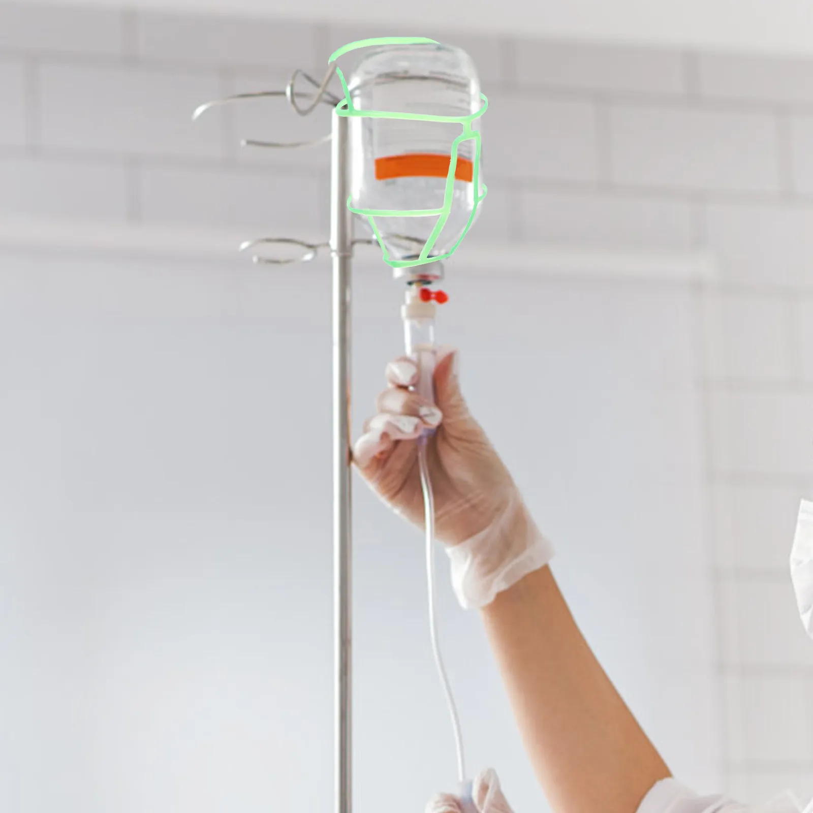 

36Pcs Infusion Net Cage Strong Secure Infusion Bottle Holder for Hanging Saline Iv Bottles Professional Hospital