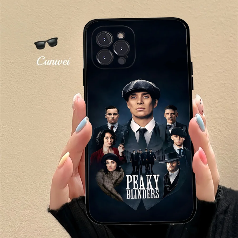 Movie P-Peaky B-Blinders Phone Case For iPhone 16 15 14 11 12 13 Mini Pro XS Max Cover 6 7 8 Plus X Funda Shell