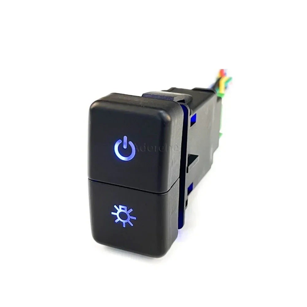 1PC Car Dual Key Switch Dual Switch Radar Recorder Power Dual Button Switch for Hondo CR-V Odyssey Accord