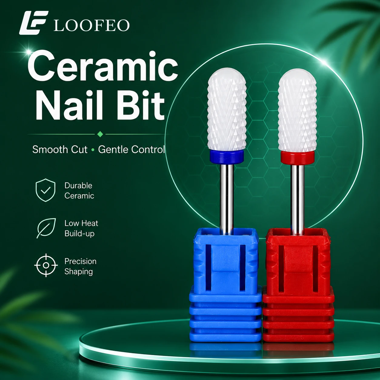 1Pc Ceramic Nail Drill Bit Milling Cutter for Manicure Rounded Barrel E-File Bit for Gel Polish Acrylic Removal Cuticle Refining