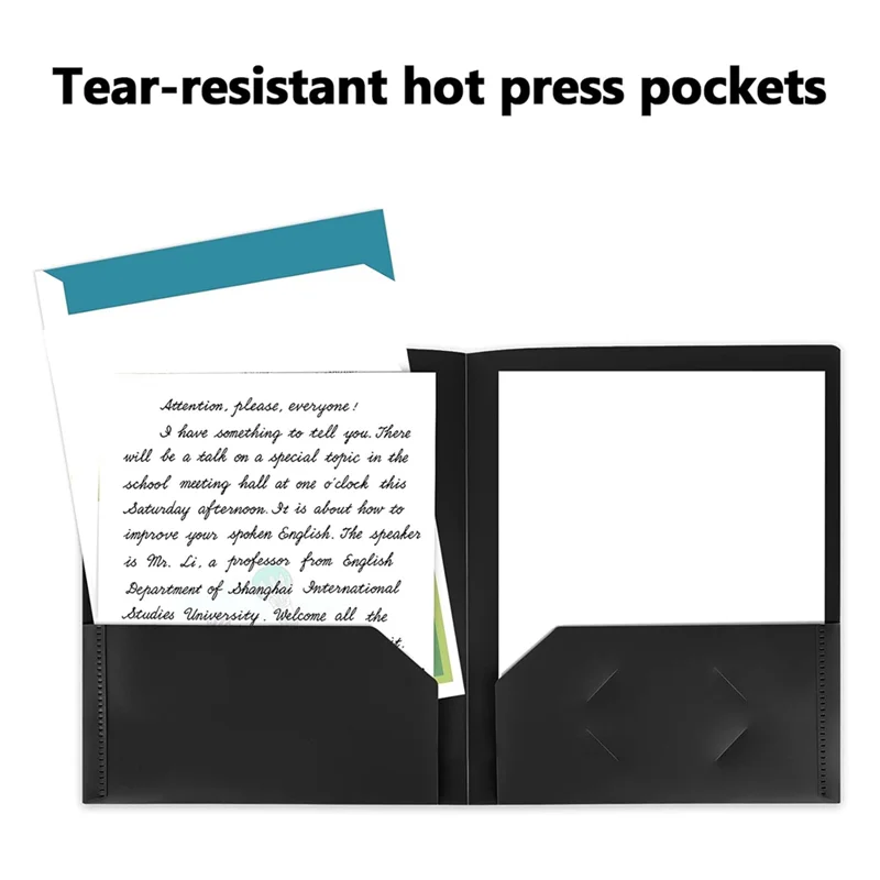 Suitable Folders With Pockets, 25 Pack 2 Pocket Folders Fit Letter Size, File Folder With Pockets For School Office Home