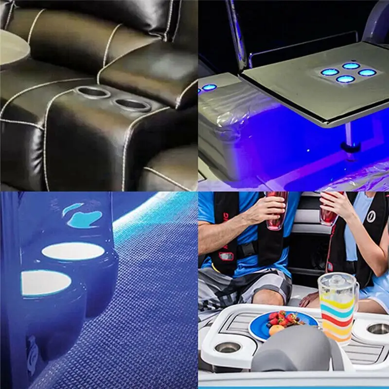 #31G cup holder,6Pc Recessed Drop in Plastic Cup Drink Can Holder for Boat Car White (white)