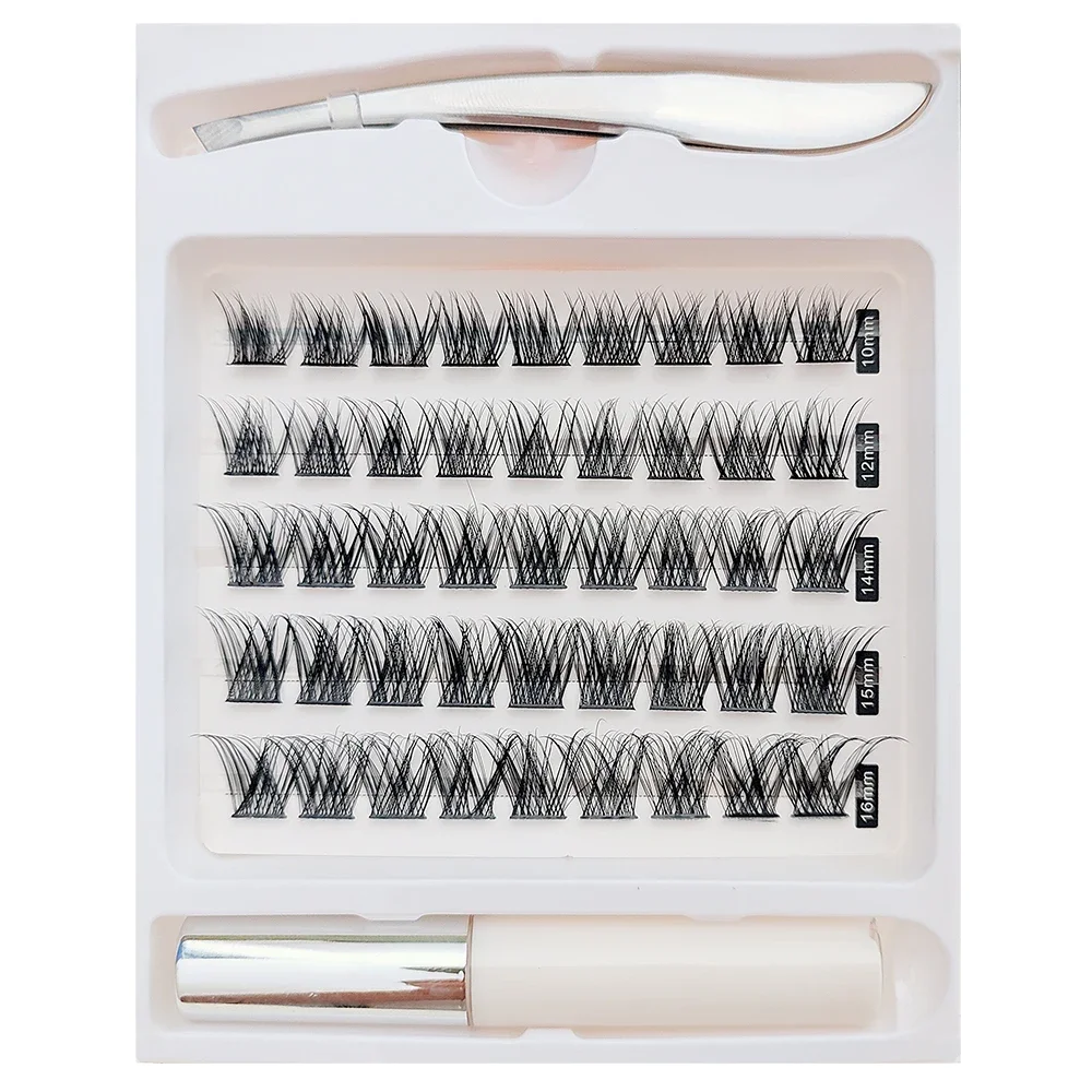 45 Clusters DIY False Eyelashes Individual Reusable Soft Natural Easy Fan Russian Lashes Eyelash Extensions