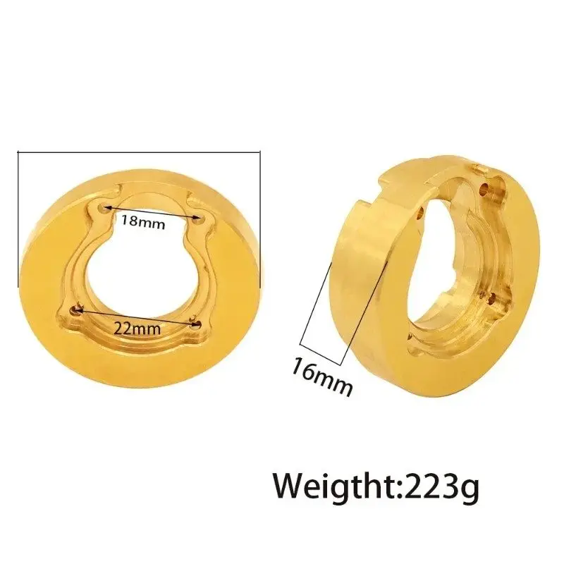 3 Huangbo 1/10 R1001 R1002 R1003 brass bridge edge counterweight RC remote control car suitable for Ford Mustang accessories