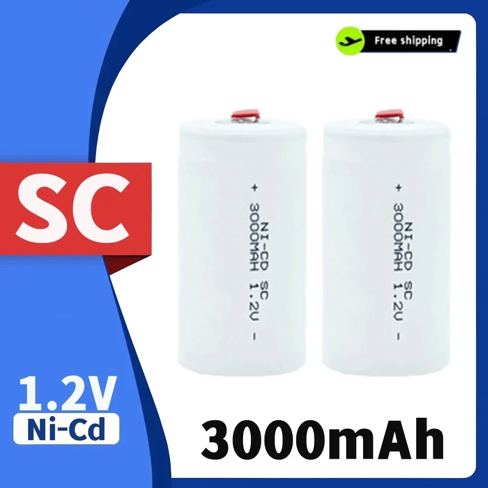 

1.2V 3000mAh Ni-Cd SC SUB C High Quality Rechargeable Battery,Two-way Point Of Contact,For Electric Screwdriver Hand Drillr