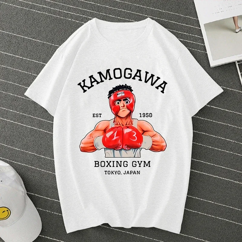 2024 Hajime No Ippo Kamogawa Boxing Gym T Shirt for Women Makunouchi Takamura KGB Clothing Y2k Streetwear Harajuku Tops