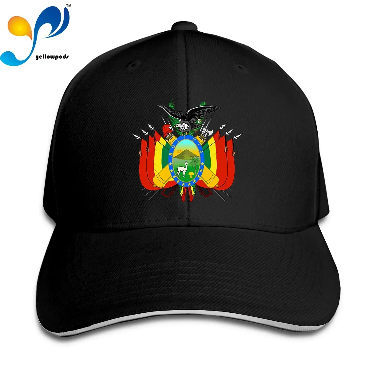 

Coat Of Arms Of Bolivia Trucker Cap Snapback Hat for Men Baseball Mens Hats Caps for Logo