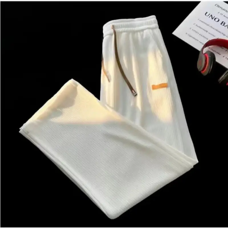 

Ice Silk Man Summer Pants Clothes Men's Summer Pants Cooling Sports Ice Silk Pants For Men Summer Workwear Big Size 2024 New