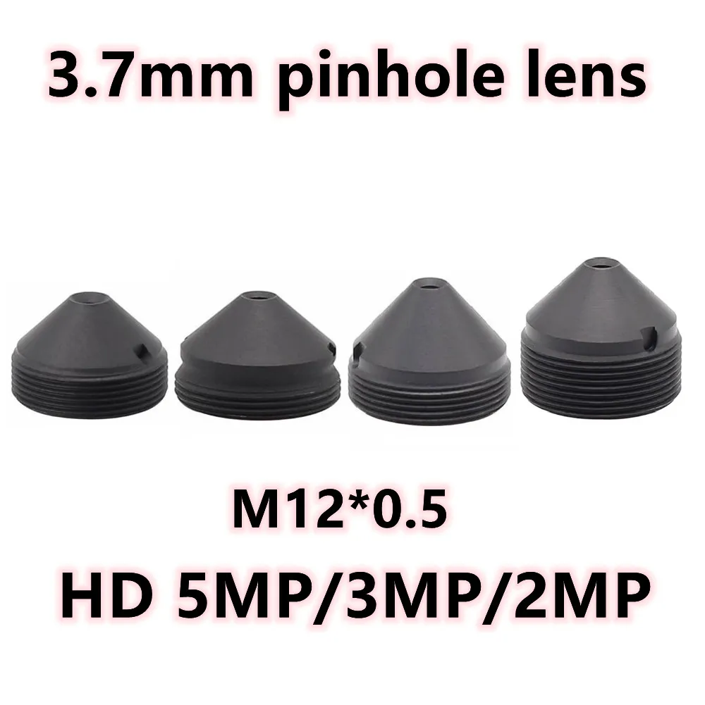 Obiektyw CCTV HD 5MP typu pinhole 3.7MM mocowanie M12*0.5 1/2.7\\\\\\\" F2.0 90 stopni