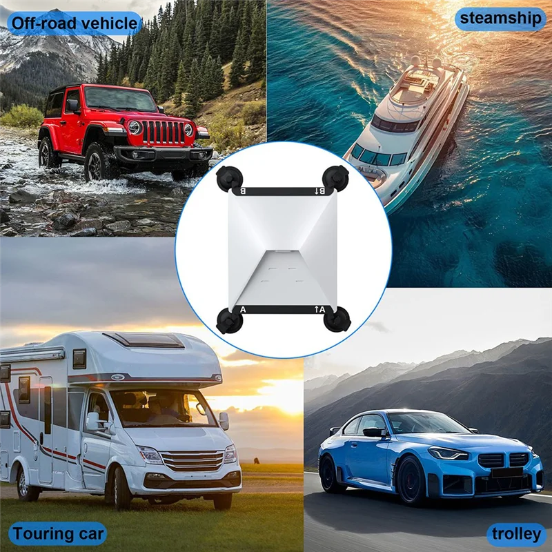 

AX94-Mini Suction Cup Holder Base Mount Starlink Mounting Kit For Car Sunroof Front Window Rear Window