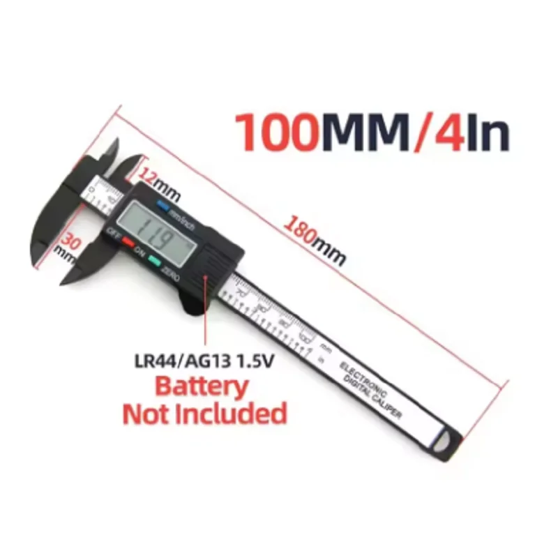 150mm 0.1mm Electronic Digital Caliper Electronic Vernier Caliper 100mm 0.1mm Calliper Micrometer Digital Ruler Measuring Tool