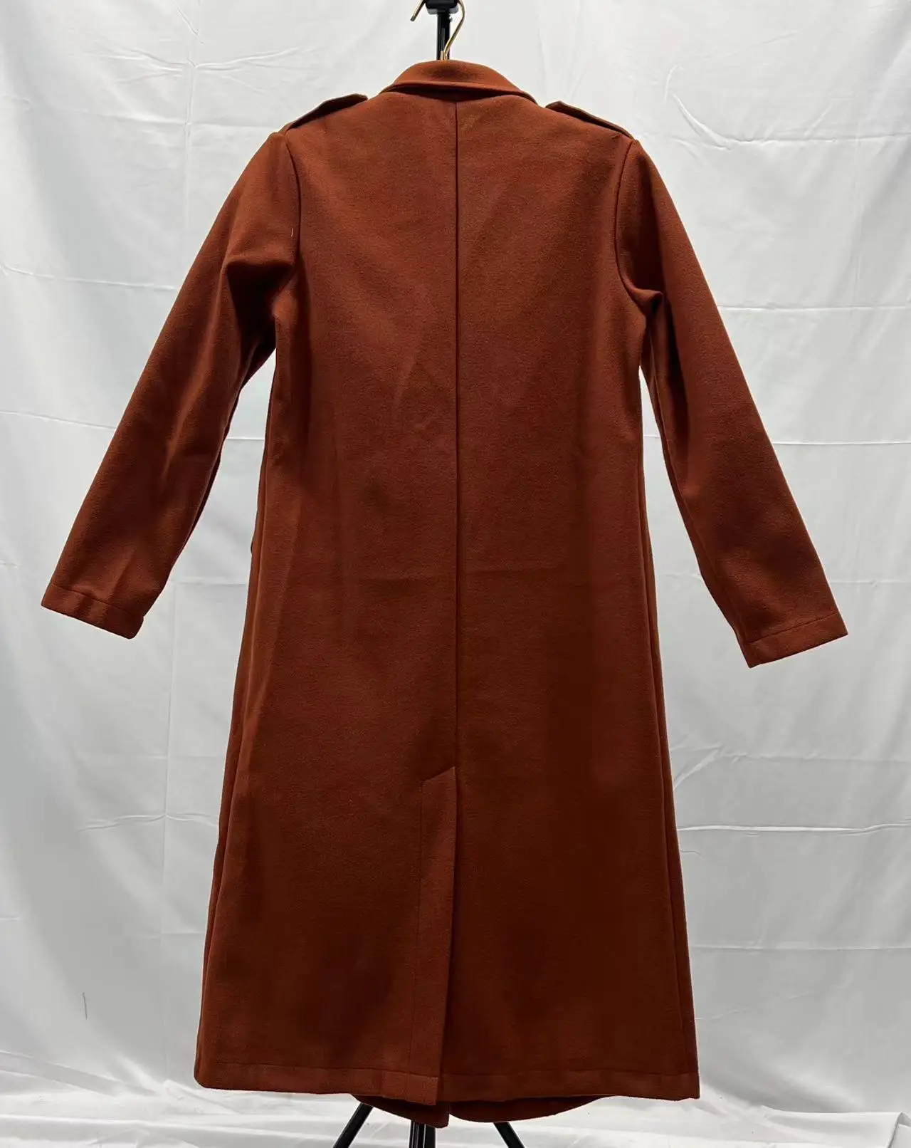 Suit woolen coat senior sense 2024 autumn and winter new double-breasted shoulder slimming Korean version of woolen coat