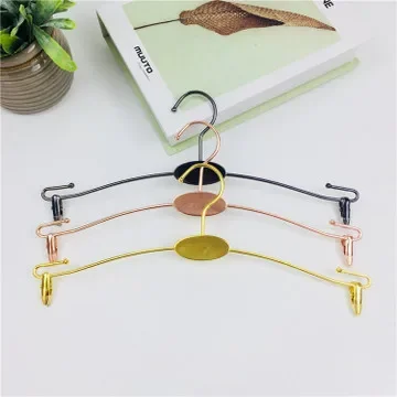 10Pcs  Gold rose gold silver Stainless Steel Trousers Rack Clip Anti-slip Clothespin Pants Clamp Clothes Hanger