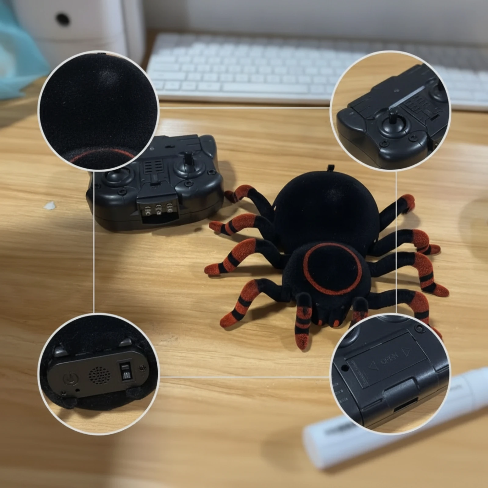 Wireless Control Arachnid Spooky Rc Arachnid Realistic Lifelike for Pranksters, Pranks, Desk Play