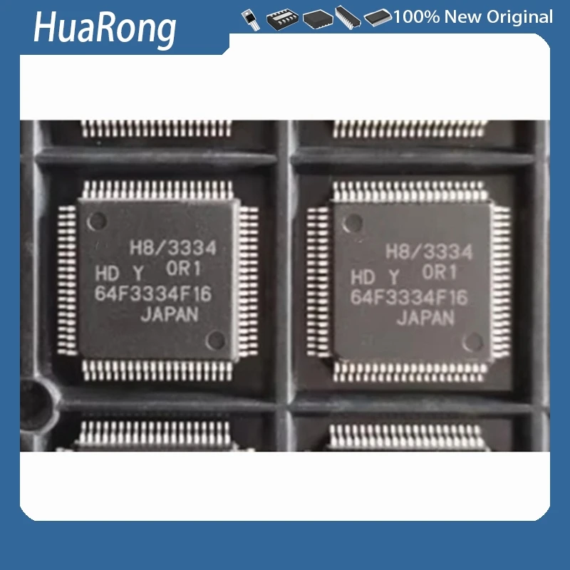 2Pcs/Lot HD64F3334F16V HD64F3334F16 64F3334F16 QFP-80
