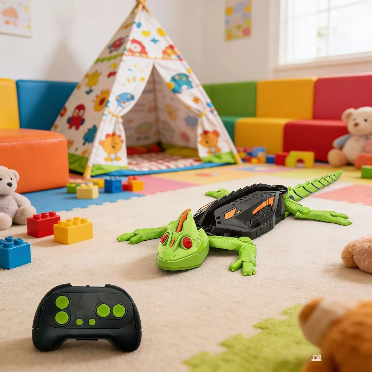 Robot realista RC Gecko: diseñado para escalar paredes de vidrio y superficies lisas, movimiento realista