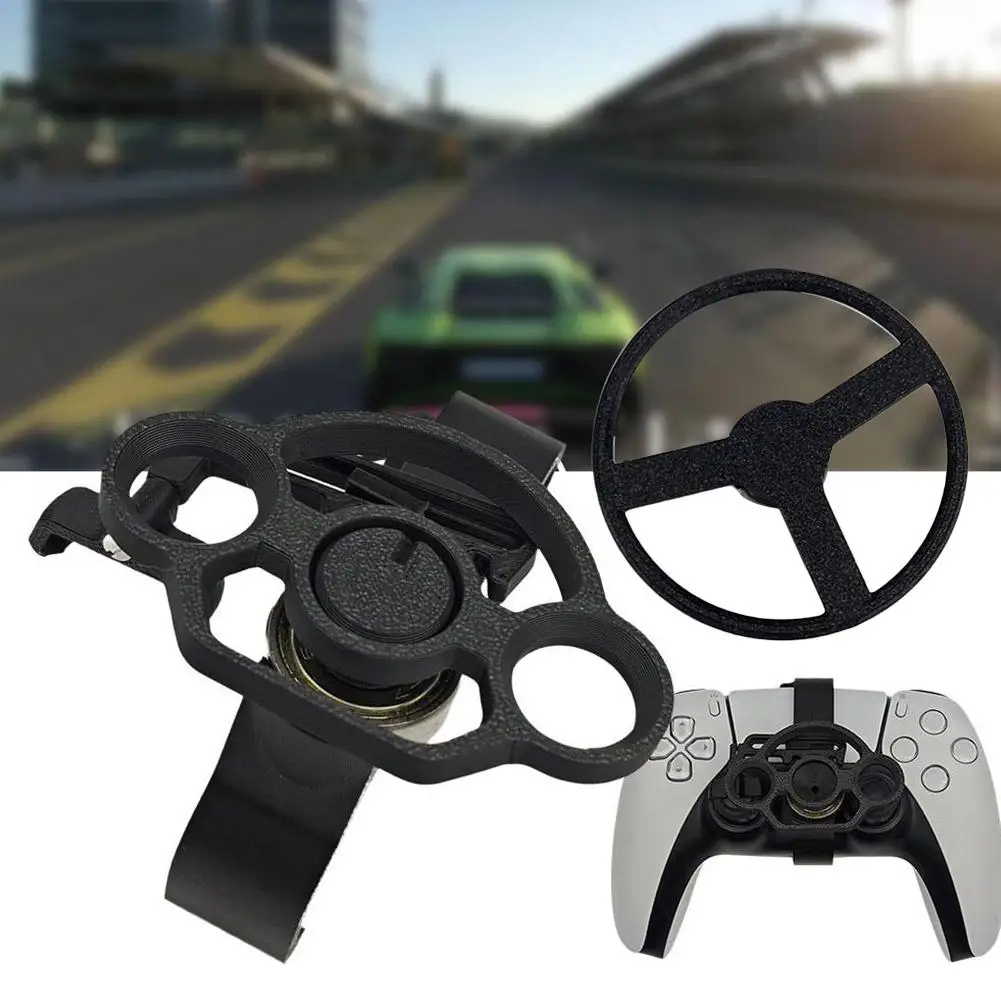 1pcs 3D Black Printing Handle Steering Wheel For And Slim Mini Game Controller Auxiliary Replacement Accessories R1M1