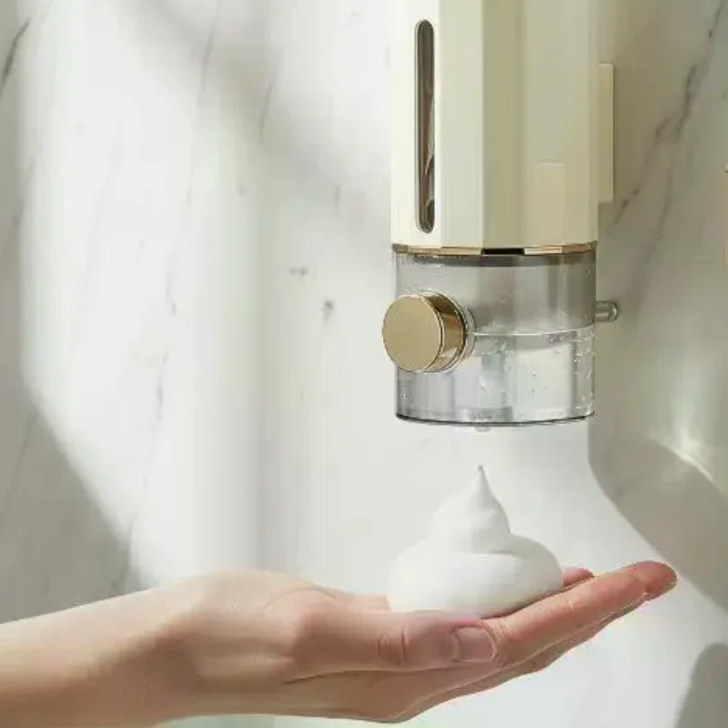 

Wall Mounted Soap Dispenser No Drilling Needed Clear Visible Window Perfect For Bathroom Kitchen Hotel Use