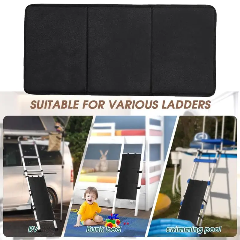 Bunk Bed Ladder Pads Ladder Guard Pad Step Covers With Safety Buckles Foldable Plate To Prevent Kids From Climbing For Most Bunk