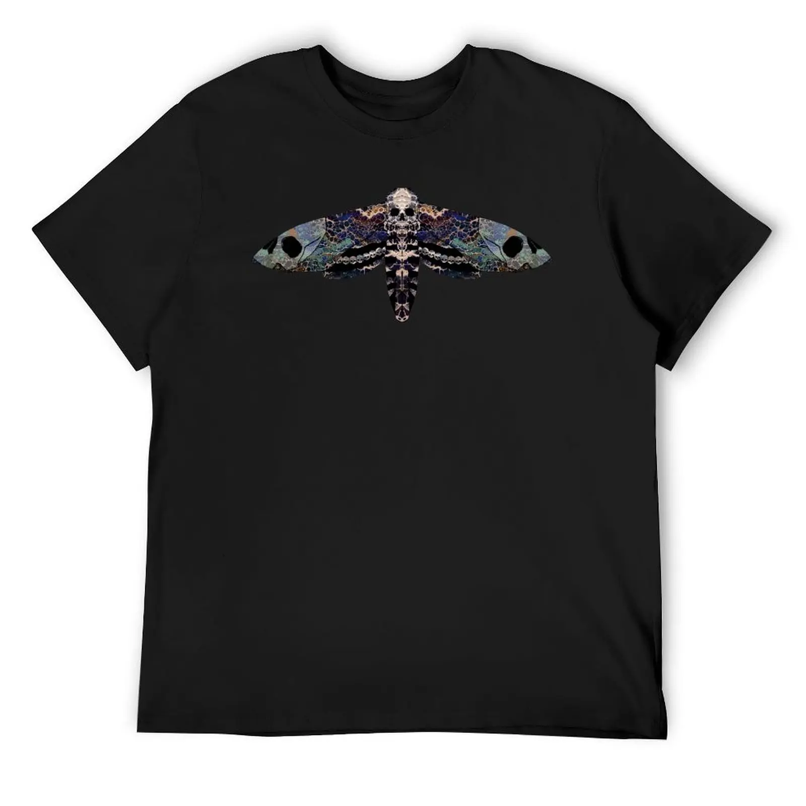 Death Skull Moth T-Shirt Blouse sublime kawaii clothes plus size tops plain t shirts men