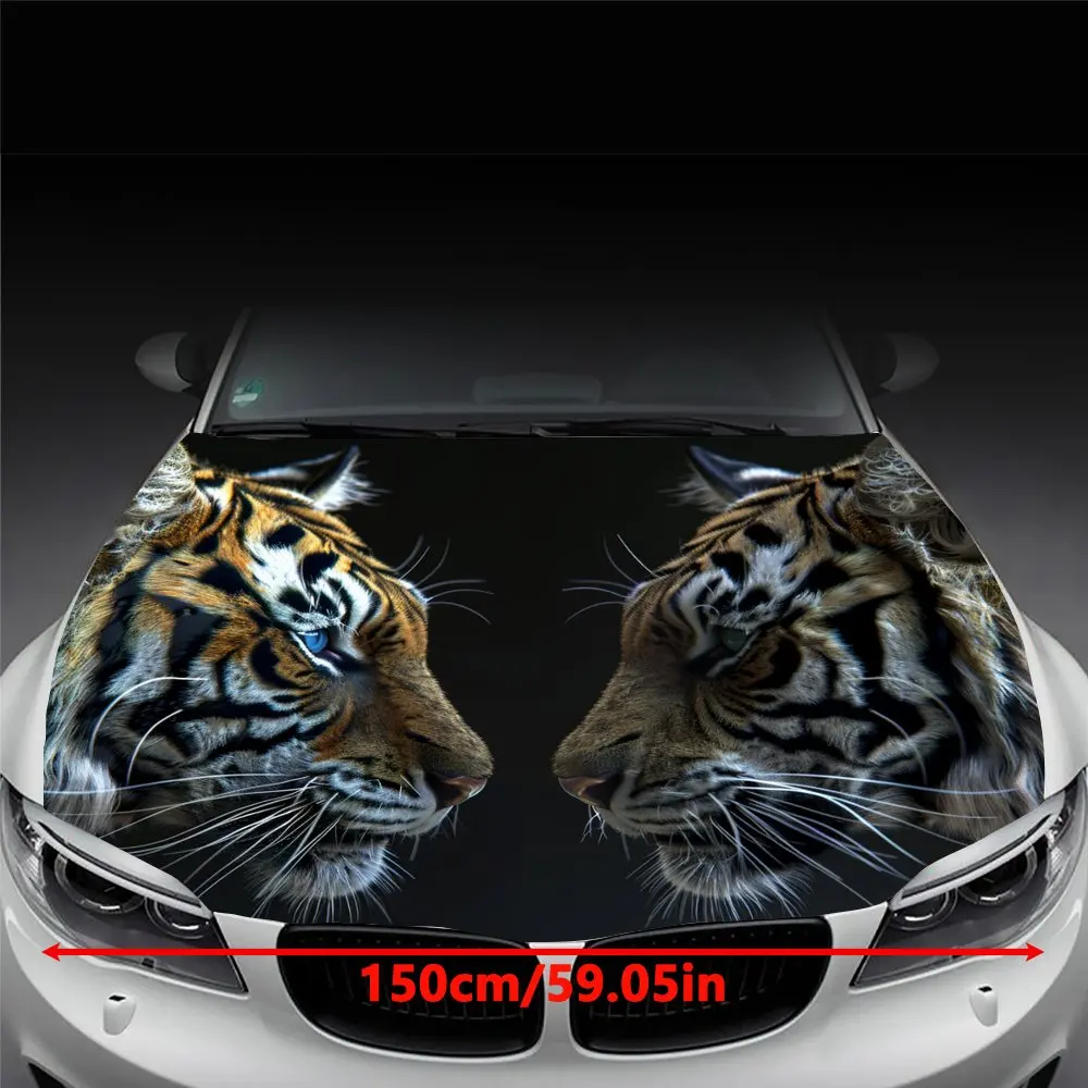 Tiger Landscape Car Sticker Kit - DIY Installation, UV Protected