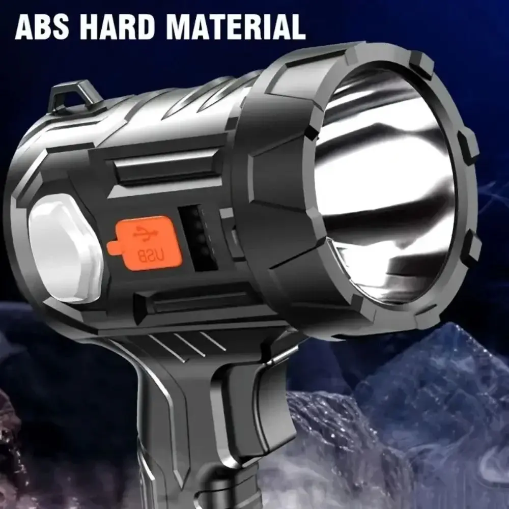 

3000 Lumens Rechargeable Spotlight Long-Lasting Battery 3-Color Filter Handheld Flashlight Super Bright COB Light