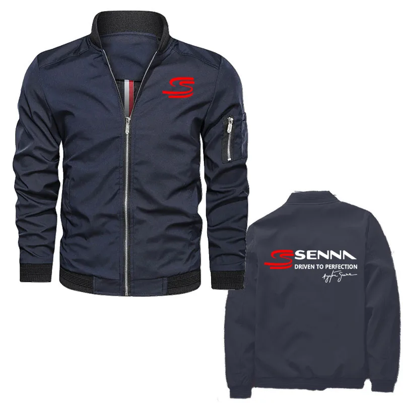 Harajuku punk high-end brand windproof coat top Spring Autumn New men's baseball jacket Ayrton Senna racing jacket coat