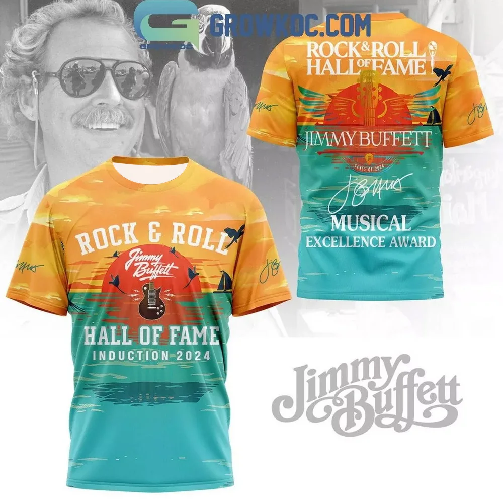 

Летняя мужская футболка рок-группы Jimmy Buffett Margaritaville Hall of Fame Introduction, футболки с короткими рукавами и 3D принтом, рубашки в стиле хип-хоп