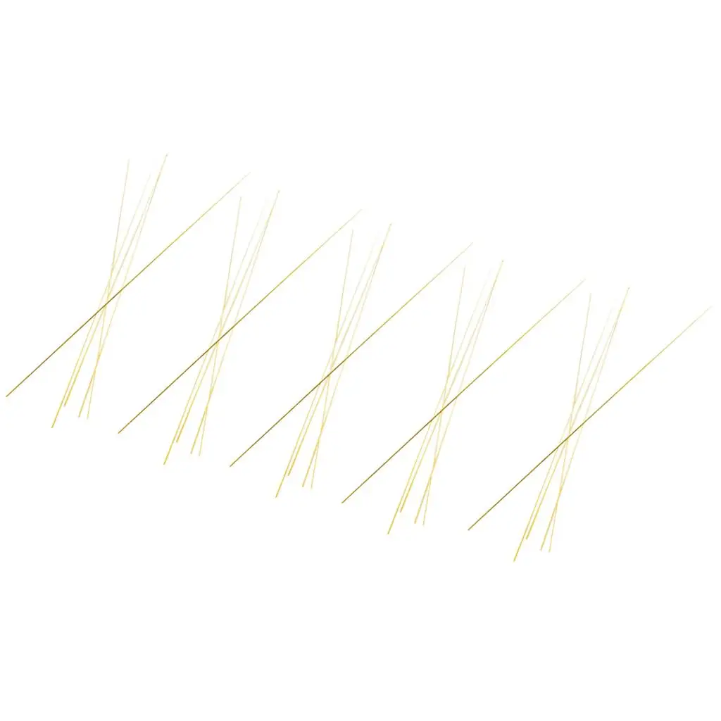 

25pcs Brass Round Rod DIY 300mm Shaft Bar Golden Copper Metal for Model Car Plane Ship Gear Support